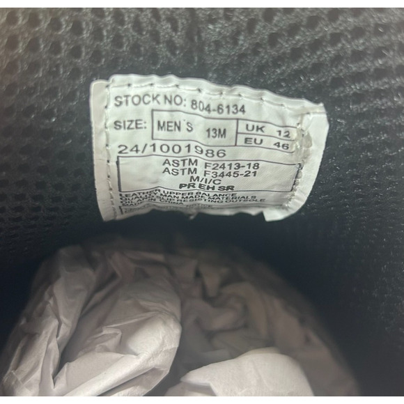 Thorogood 6" Thoroflex Quick Release Boot Safety Toe Black 804-6134 Men's 13M - Picture 9 of 10